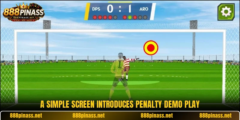A simple screen introduces Penalty demo play