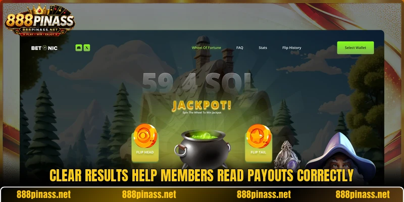 Clear results help members read payouts correctly