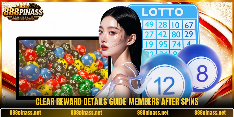 Clear reward details guide members after spins