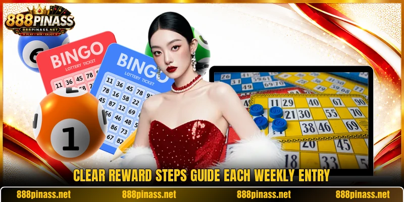 Clear reward steps guide each weekly entry