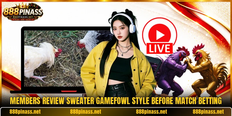 Members review Sweater Gamefowl style before match betting