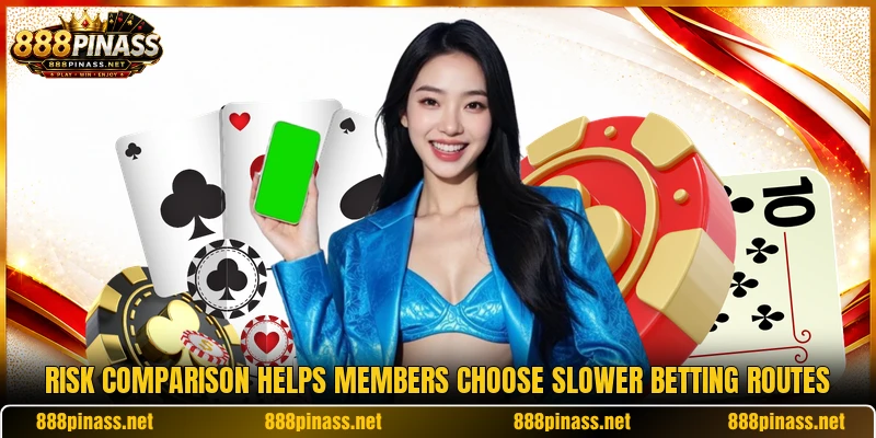 Risk comparison helps members choose slower betting routes Risk comparison helps members choose slower betting routes
