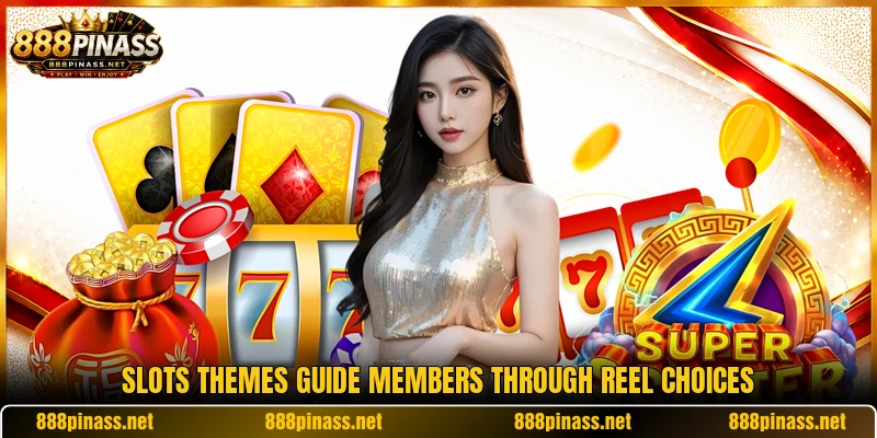Slots themes guide members through reel choices